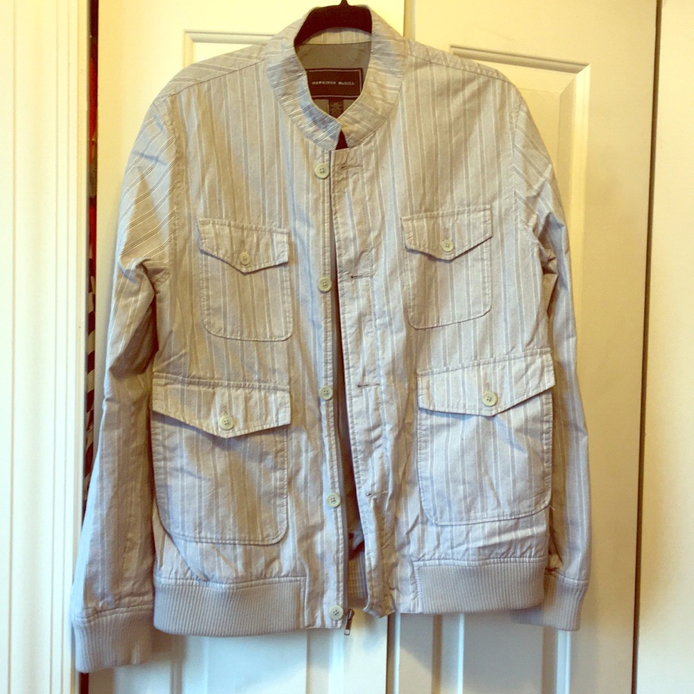 Men’s Hawkings McGill (U.O.) blue striped jacket